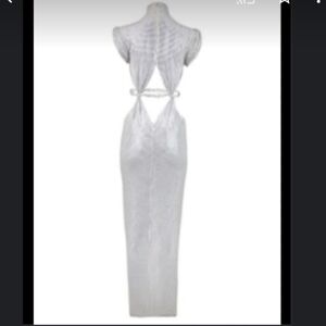 Unbranded white and sprinkle maxi dress